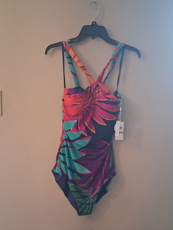 Trina Turk Other - NWT Trina Turk Wailea High Neck Reversible One Piece Swimsuit Size 14